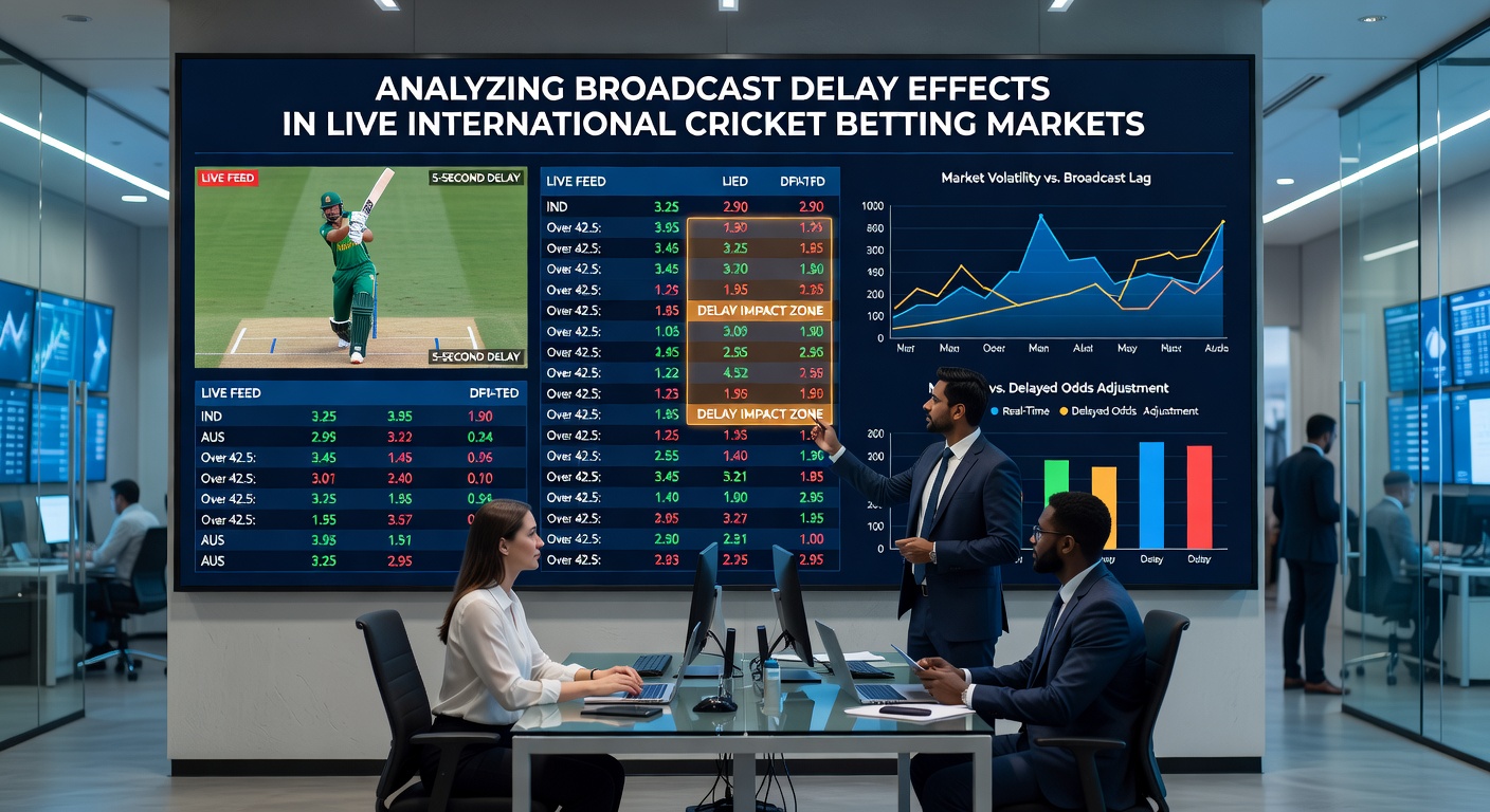 Betting terminal interface displaying fluctuating live cricket odds alongside a delayed broadcast feed during an India-England limited overs encounter