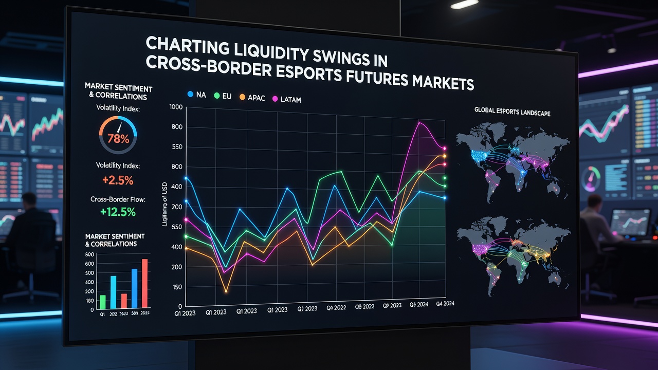 Graph illustrating cross-border capital movement and liquidity depth in esports futures during August 2026