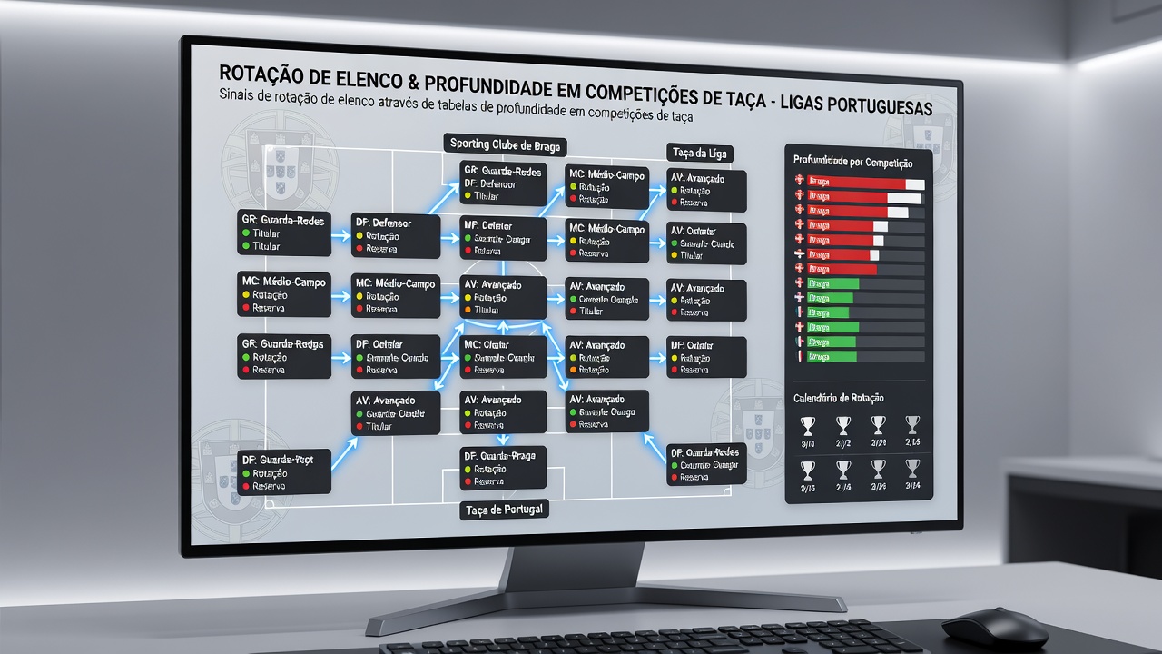 Depth chart tracking for Portuguese cup rotations