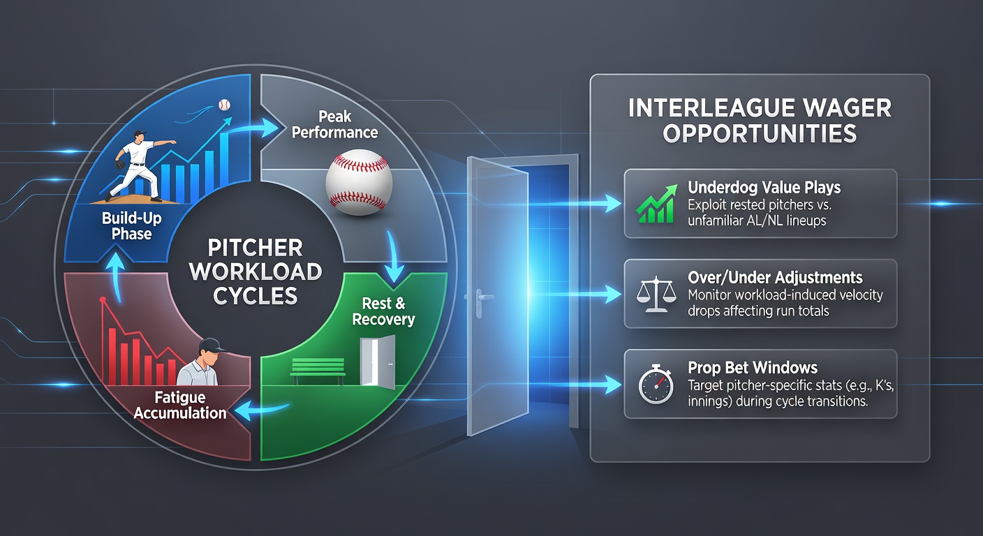 Close-up of a baseball pitcher's arm during delivery in an interleague contest